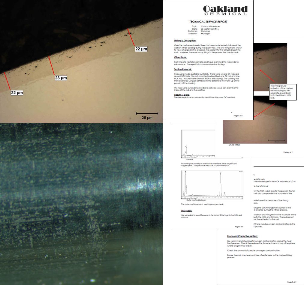 Pitting on Nitride Treated Cylinder Rods